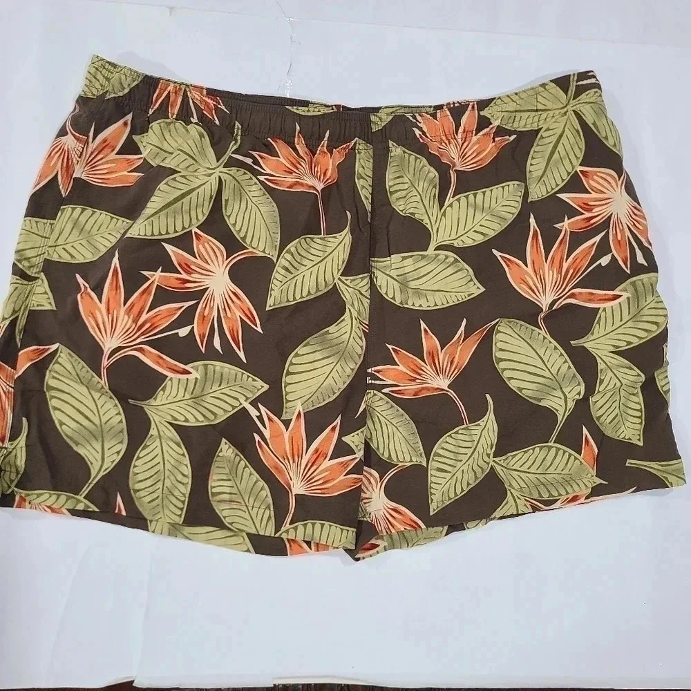 Tommy Bahama Size XXL‎ Nylon Swim Trunks Hawaiian Tropical mesh Lined